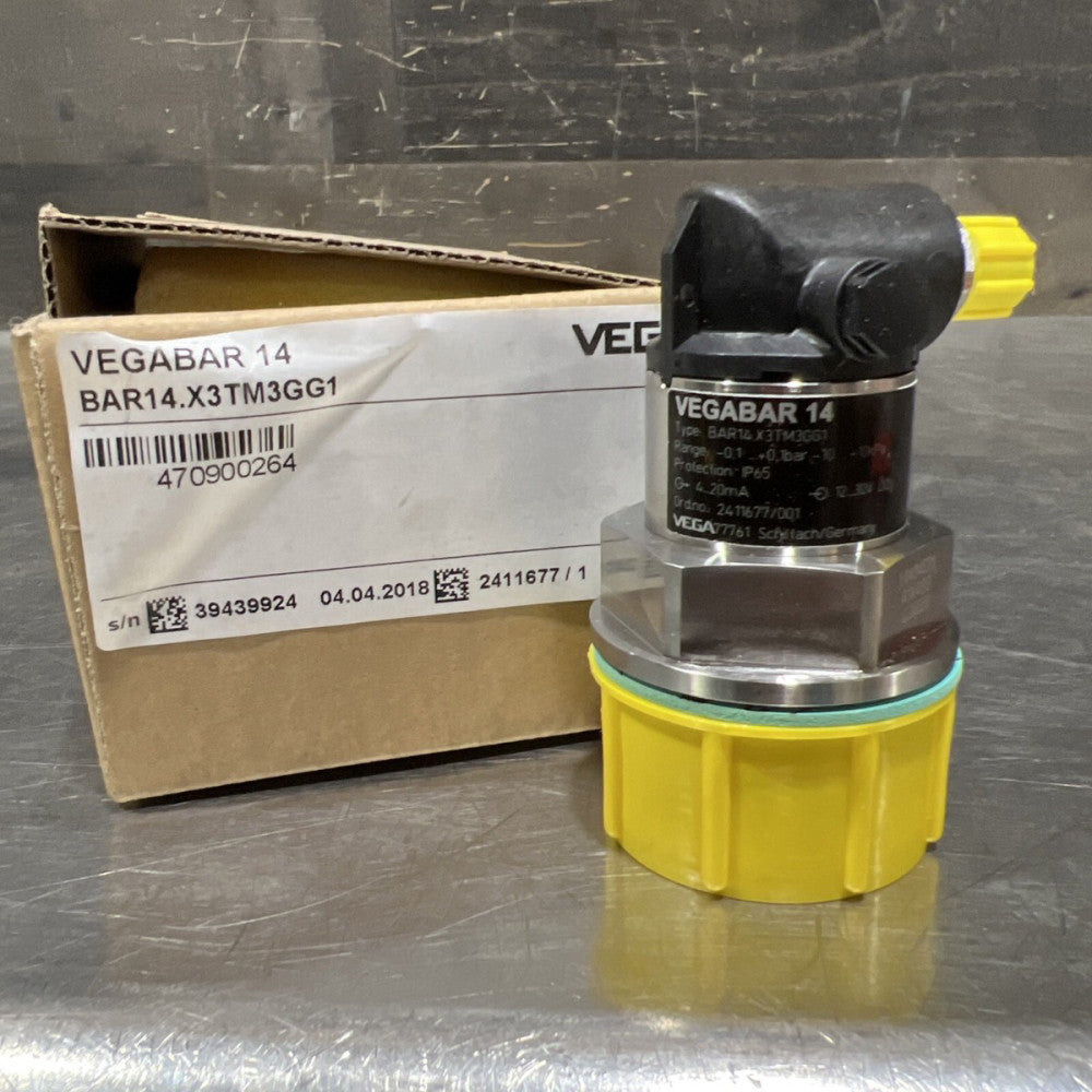 VEGA VEGABAR 14 PRESSURE TRANSMITTER Vega BAR14.X3TM3GG1 Nos Surplus