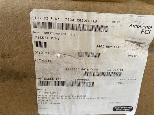 (700 PACK) Amphenol ICC CONN SMART CARD 7334L2622F01LF
