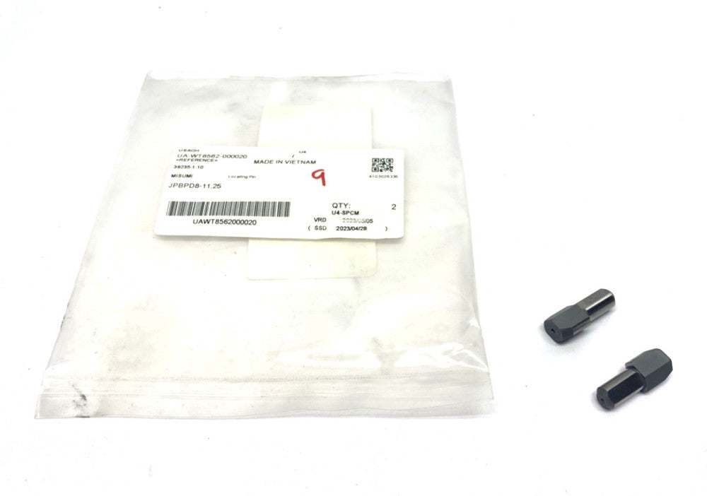 MiSUMi JPBPD8-11.25 Locating Pin 11.25mm Position Side 8mm OD Mounting Side 2-PK
