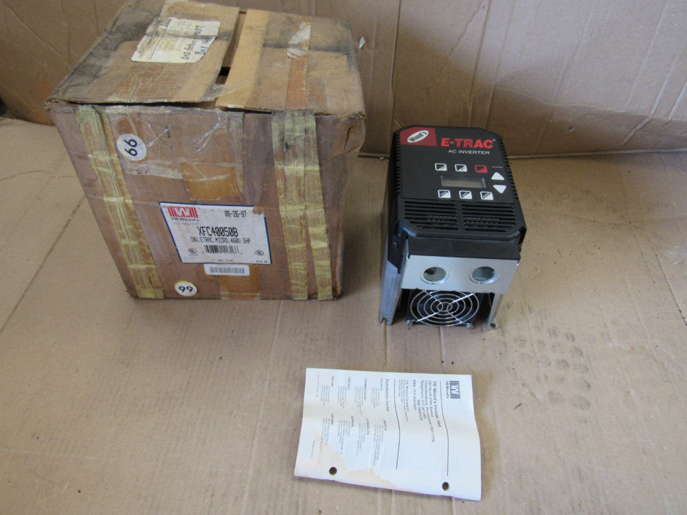 TB WOODS E-TRAC XFC4005-0B 460V 5HP 9.9A 7.9KVA MICRO INVERTER NEW IN BOX !! M/O