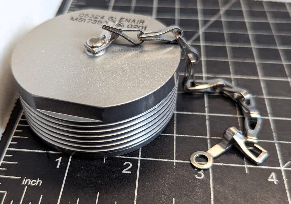 2.5” Amphenol Non-Conductive Plug Cover With Chain [A1B4]