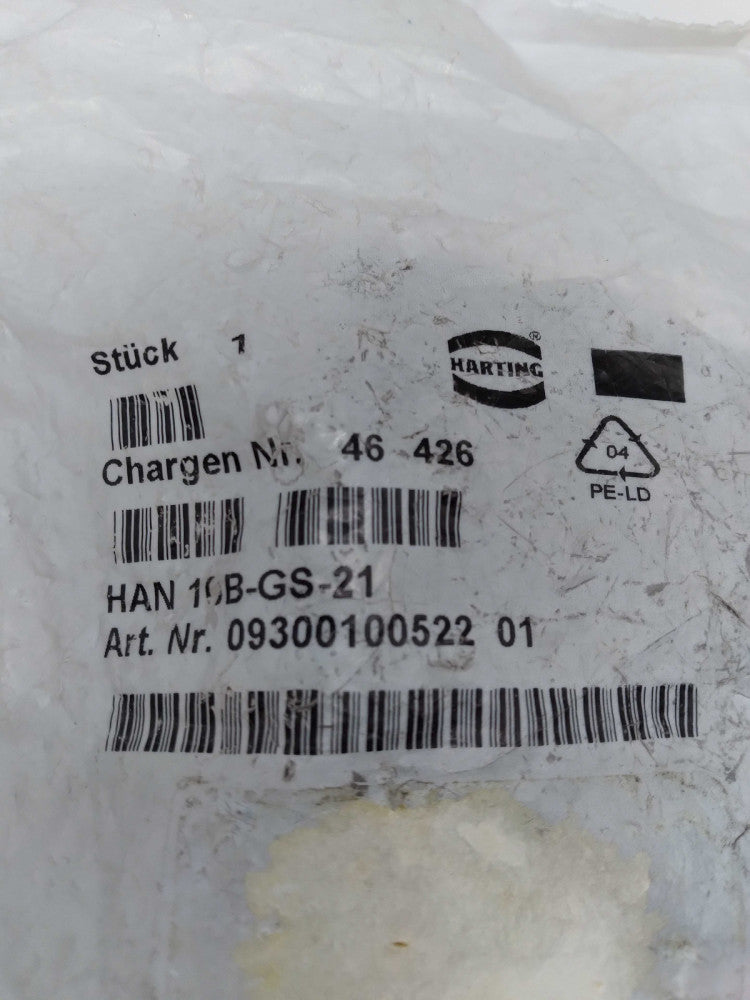 Harting HAN 10B-GS-21 Heavy Duty Connector Housing  09300100522 