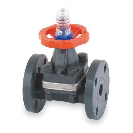 Hayward Flow Control Dab1007uff Diaphragm Valve, True Union, 3/4", Pvc/Fpm, S/T