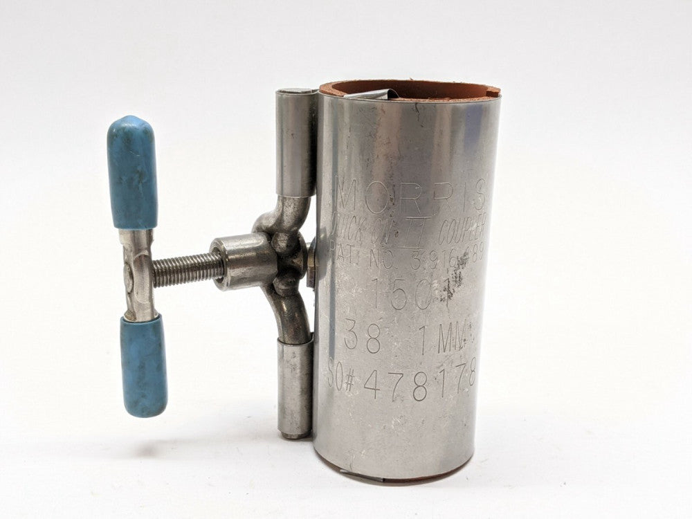 Morris 1501 QUICK ON II 1-1/2"x4" Compression Coupling Stainless 1.50"