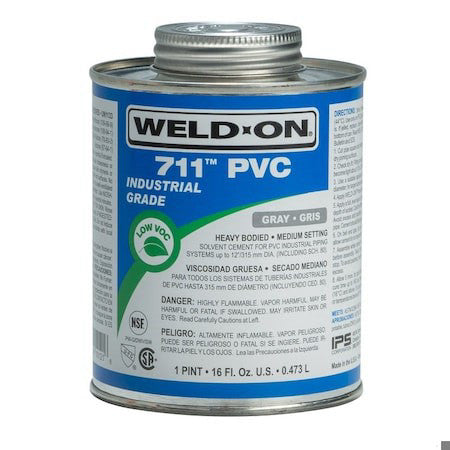 Weld-On 13975 Pvc Gray Heavy Bodied Pint