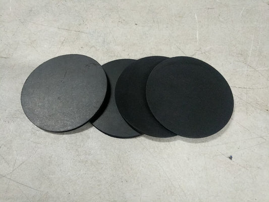 4 PACK NEOPRENE  RUBBER DISC  1/4 THK  X 5.25 "OD