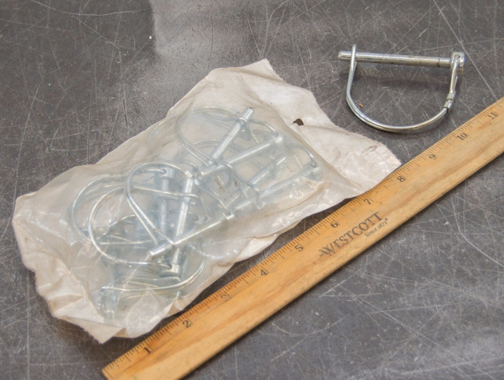 Lot of 10 ITW Bee Leitzke 28-01 1/4"x1-3/4" Lock Pin Clip Retainer Zinc Coated