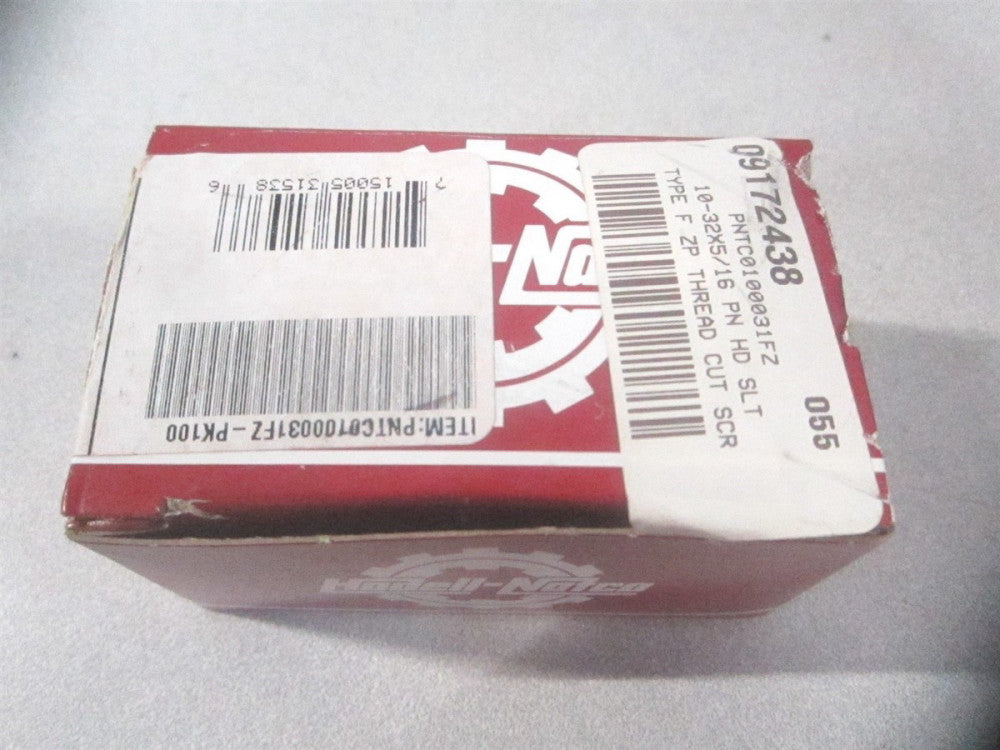 (SPTCFIF-1000310-100BX) #10-32 UNF 5/16" Slotted Thread Cutting Screw - Qty 100 