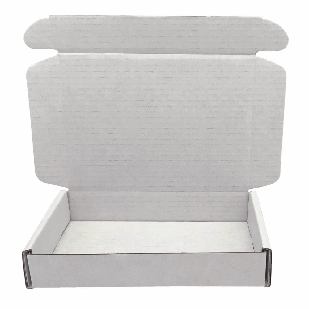 Small Shipping Boxes 5x3.1x1 Inch, White Corrugated Cardboard Box Mailers Pac...