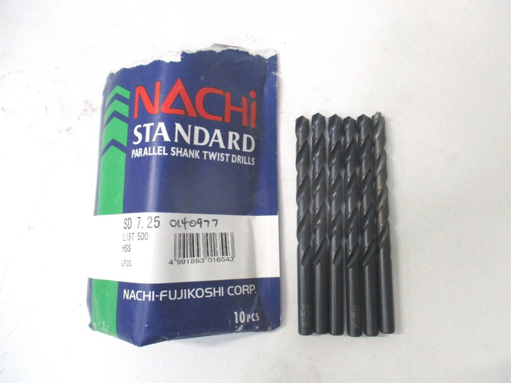 Nachi (0140977) 7.75mm HSS Standard Straight Shank Jobber Drill Bit - Qty 6