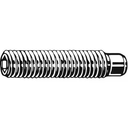Zoro Select U07820.016.0050 Socket Set Screw,1/2 Dog,8-32X1/2,Pk100