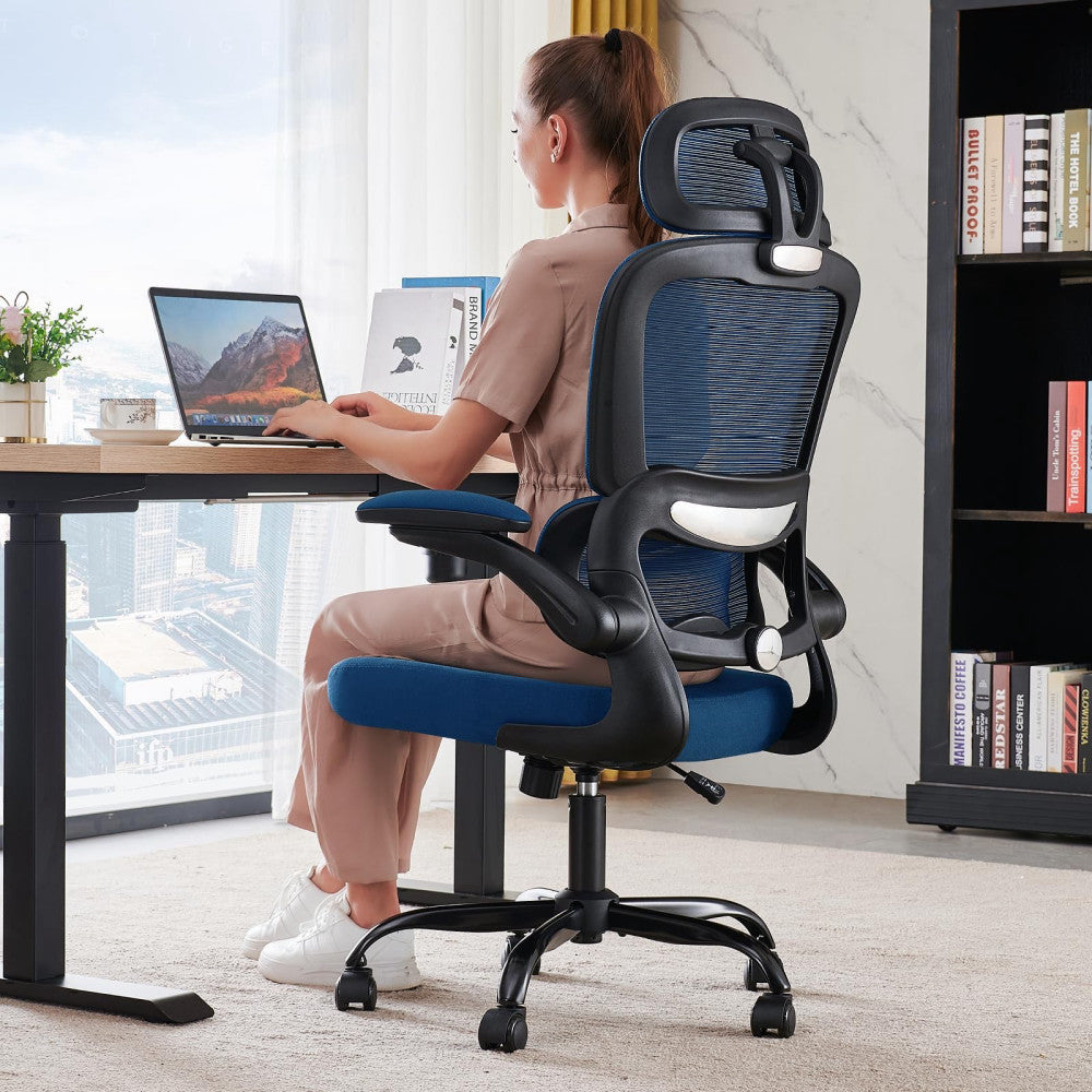 Office Chair Ergonomic Desk Chair, 330 LBS Home Mesh Office Desk Chairs with ...