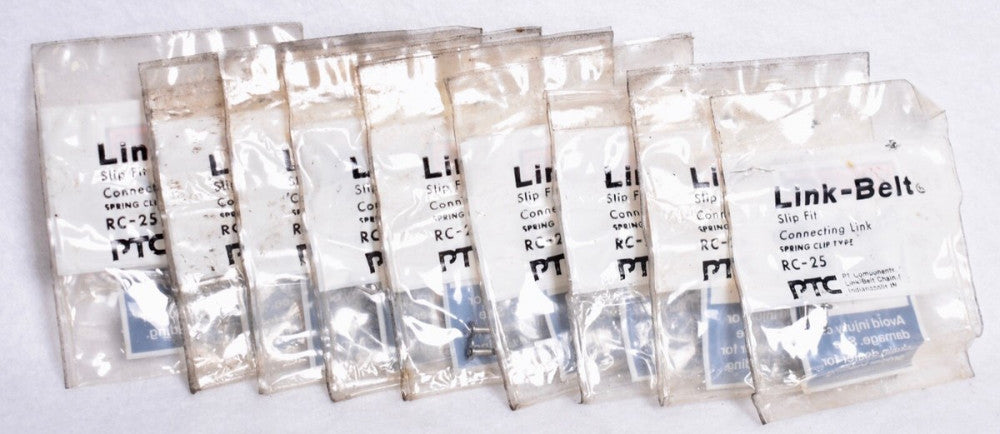 9 Count Link-Belt Roller Chain Connecting Links Spring Clip Type  RC-25