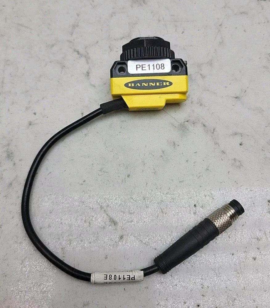 Banner QS186EVQ All Purpose Photoelectric Sensor 10-30 Vdc 86445 Used