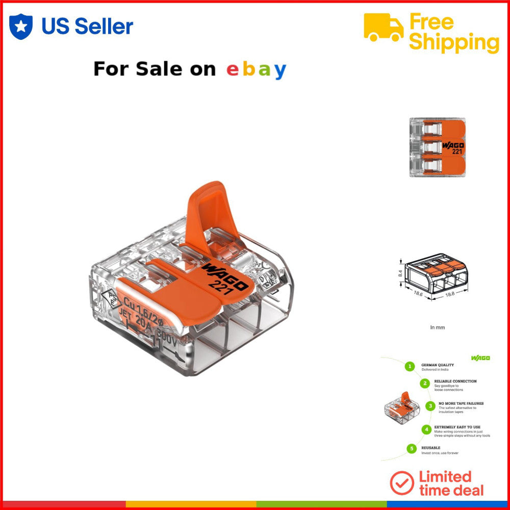 50x Electrical Wire Block Connector Strip 12V 220V 240V Panel Mount Copper