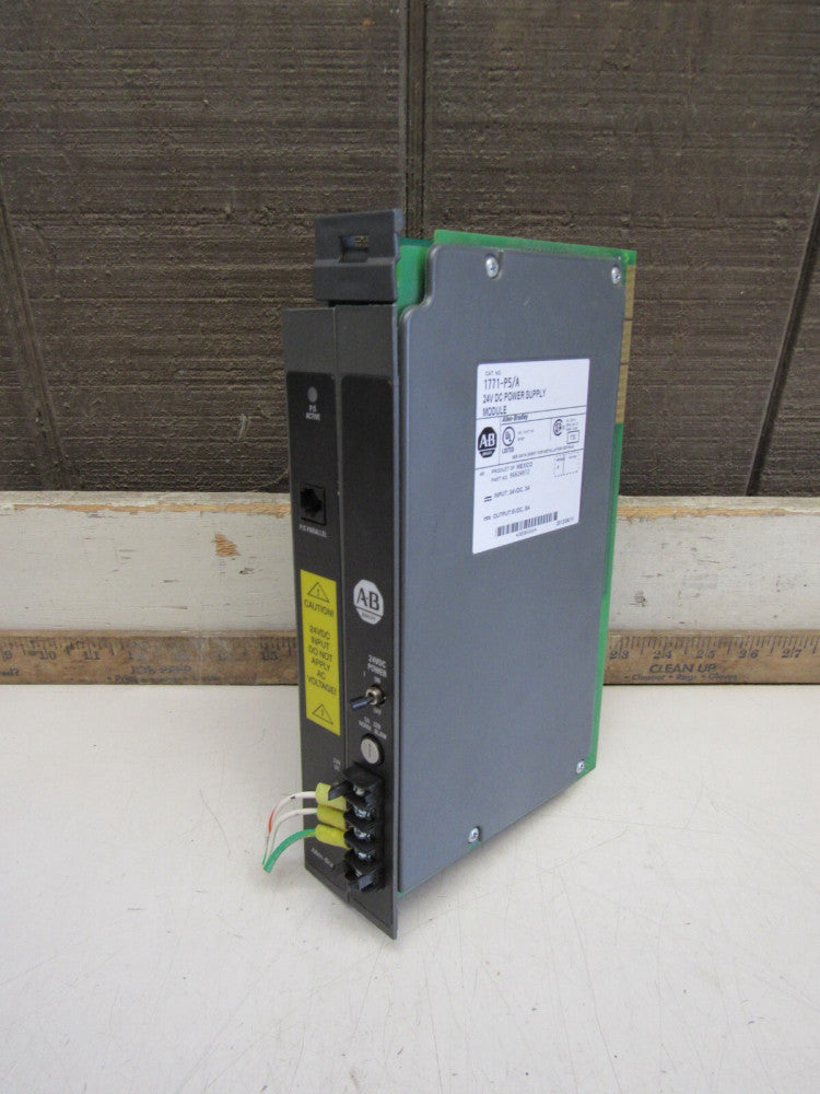 ALLEN BRADLEY 1771-P5 SER-A 24VDC POWER SUPPLY MODULE 5VDC@8AMP-OUTPUT NICE USED