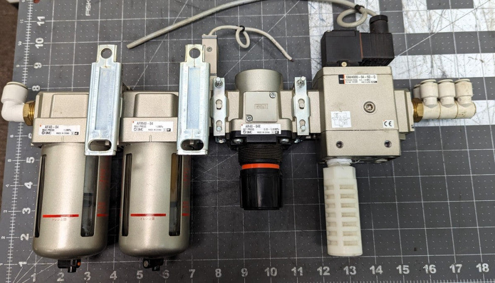 SMC Air Managem Manifold AF40-04, AFM40-04, IS10M-40, AR40-04E, AV4000-[C3B1#14