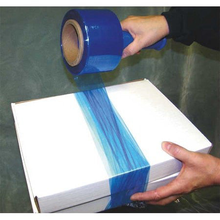 Zoro Select 15A919 Stretch Wrap, 3" W X 1000 Ft. L, 80 Ga, Cast Style, Blue,