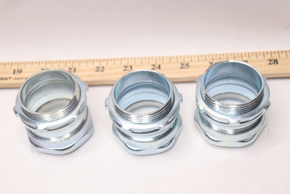 (3-Pk) Compression Connector Electrical Metallic Tube 1-1/4"