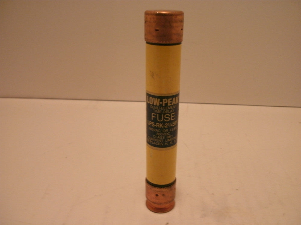 COOPER BUSSMANN LPS-RK-2-1/4SP FUSE 2-1/4 AMP LOW-PEAK DUAL ELEMENT TIME DELAY