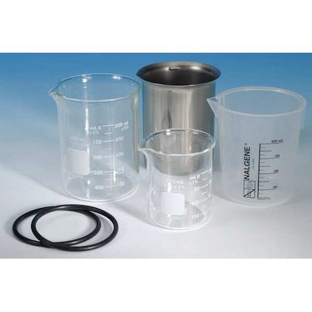 Branson 000-410-055 Beaker, Stainless Steel, Low Form, 600 Ml / 20.29 Fl Oz