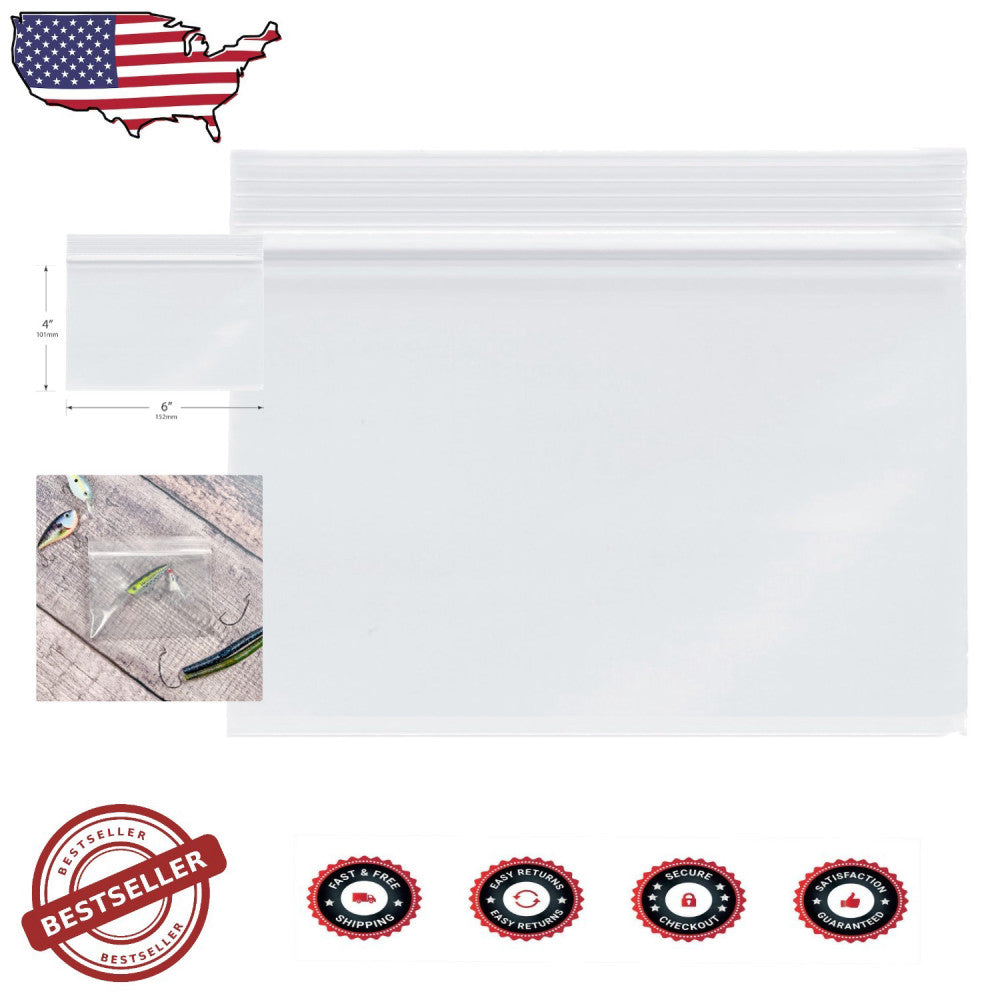 Clear 4 Mil Zipper Storage Bags, 1,000 Count – Ideal for Transport & DIY