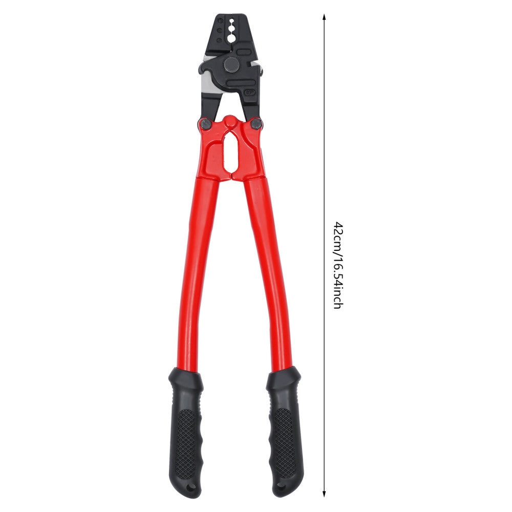 340mm Hand Swager Swaging Tool 1/8" Sleeves Steel Cable Wire Rope Cutting Plier 