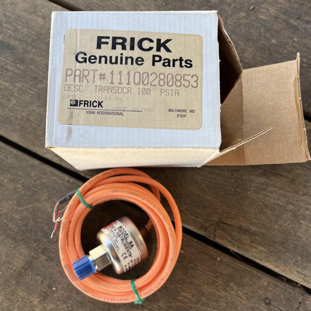 Frick Transducer Part# 111Q0280853 100 PSIA 