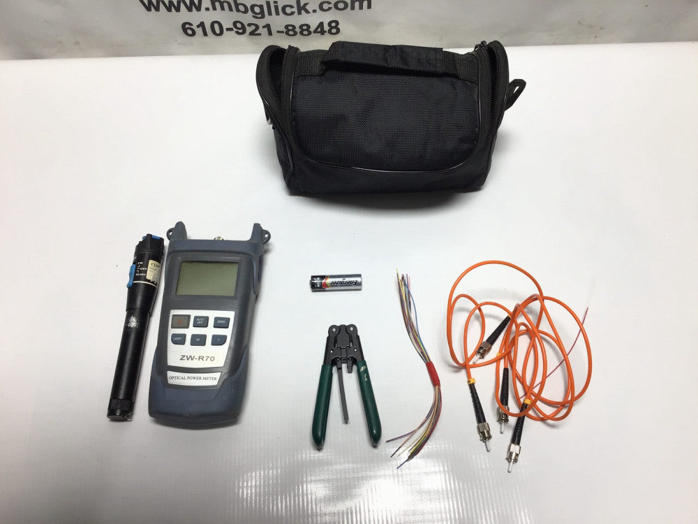 Fiber Optic Tool Kit Optical Meter Fiber Cleaver ZW-R70 / Wire Stripper / Opt...