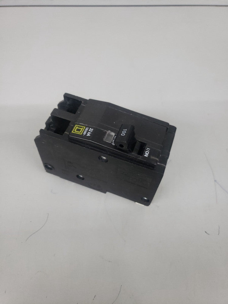 New! SQUARE D QO2100VH 100 Amp 2 Pole 120/240V 22kA Circuit Breaker Yellow W#