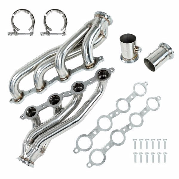 Exhaust Headers Fit For 60-86 C-10 LS Chevy GMC LS1 LS2 LS3 LS6 LS9 MT001056(No