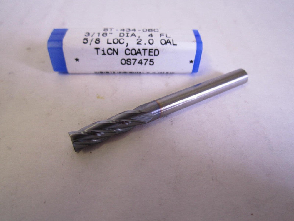 RobbJack (ST-434-06C) 3/16 x 5/8 x 3/16 x 2" OAL Carbide Corner Chamfer End Mill