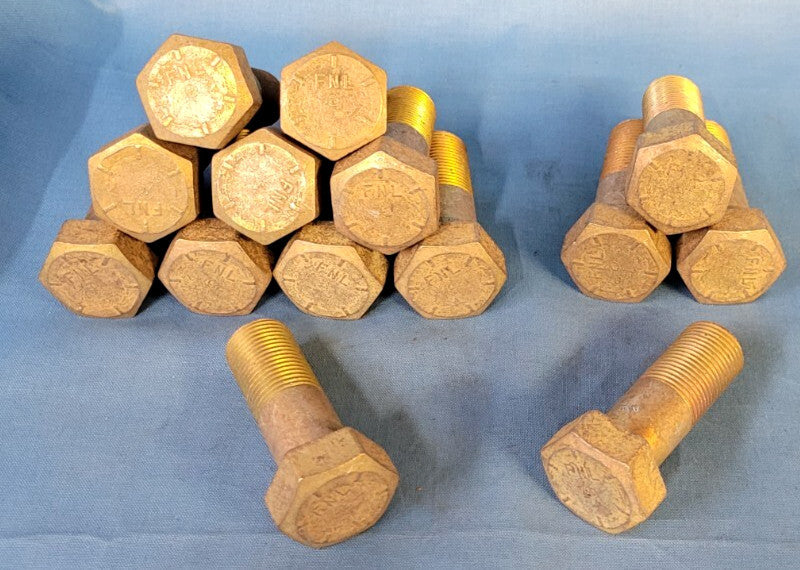 UNBRANDED HEAVY HEX BOLTS 3/4"-16 X 2" GRADE 8 YELLOW ZINC (LOT OF 14)