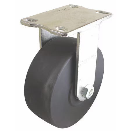 Zoro Select P27r-Nmb060k-18 Plate Caster,5400 Lb. Load Rate,8" H