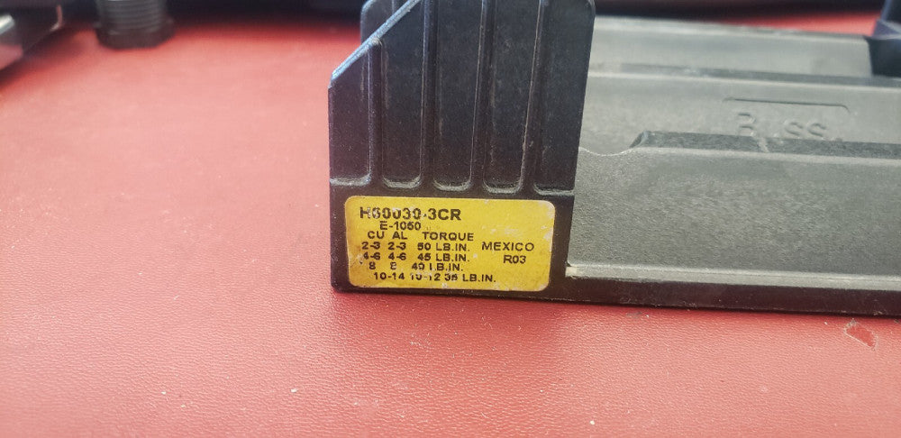 Bussmann H60030-3CR 30a 600v Fuse Block Use Class H Fuses ( B2-4C)