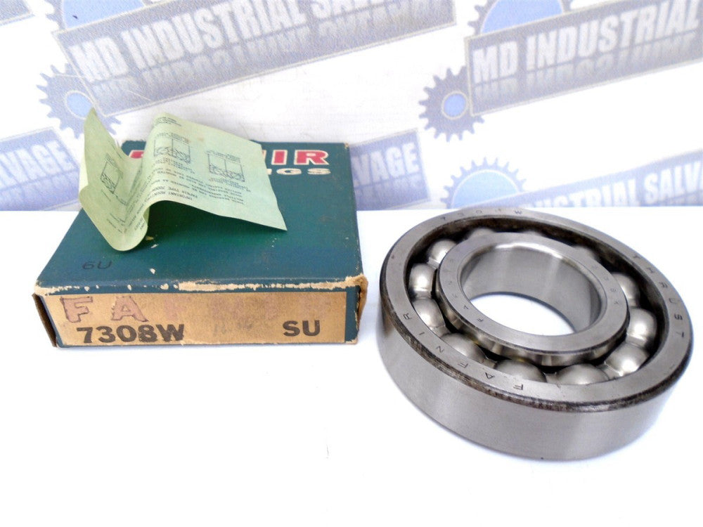 FAFNIR - 7308W SU Angular Contact Bearing - 40mm x 90mm x 23mm (NEW)