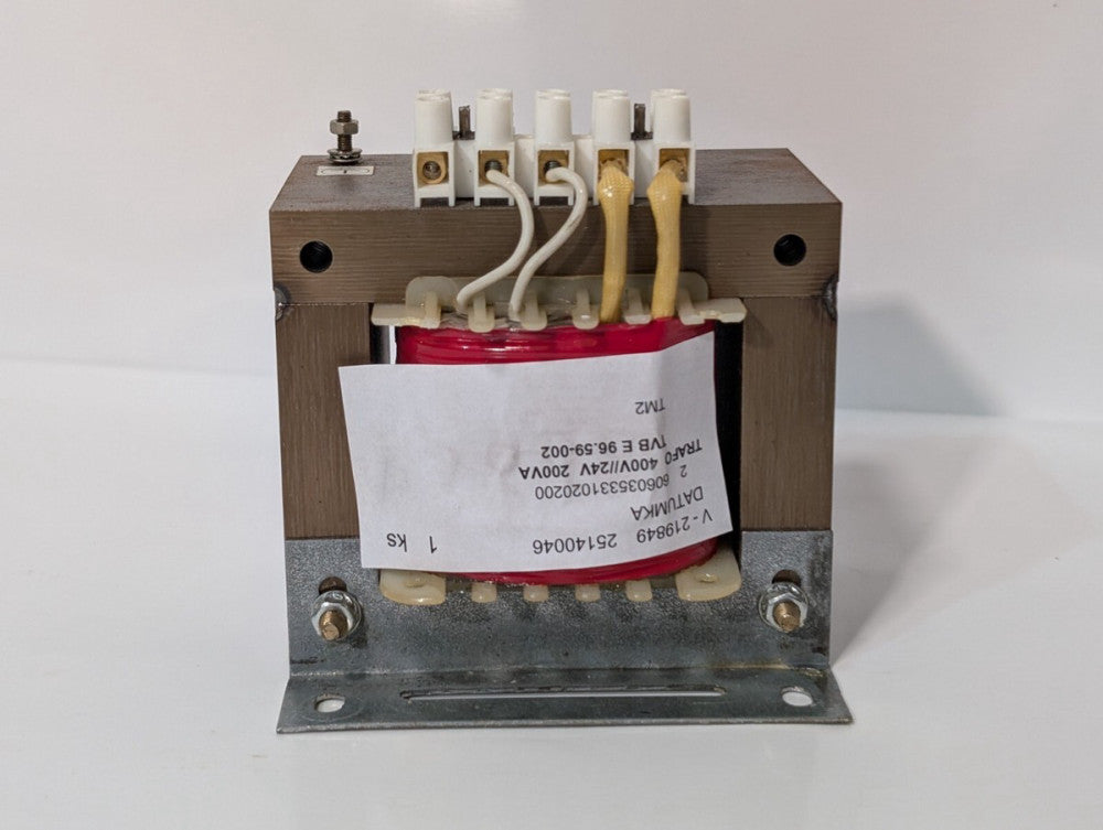 Eximet Trafo TVB E 96.59/002 Transformer Pri 400V, Sec 24V, EN61558-2-6 Standard