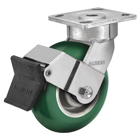 Albion 18Pm05228sfbe 5" X 2" Non-Marking Polyurethane Round Swivel Caster, Face