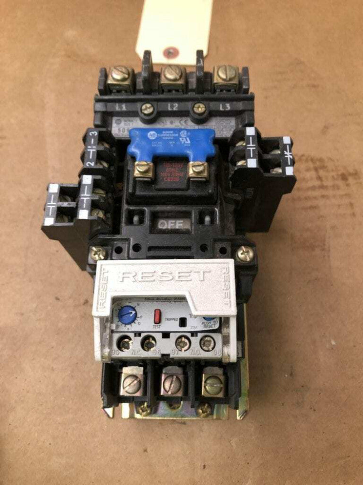 Allen-Bradley 509-BOD-XXX Ser. B NEMA Size 1 Magnetic Starter 27A 600VAC