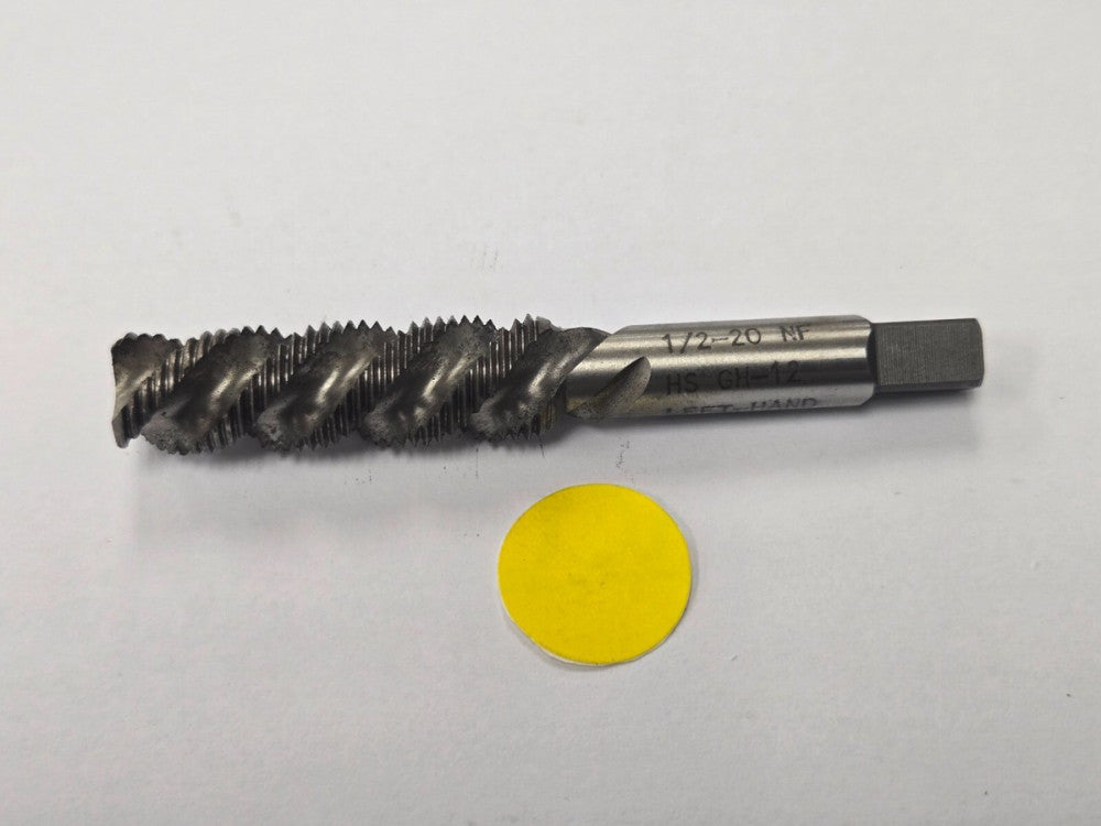 N.A. CUTTING TAP W/ MODIFIED BOTTOMING CHAMFER  #1/2-20 NF HS GH-12  LEFT HAND