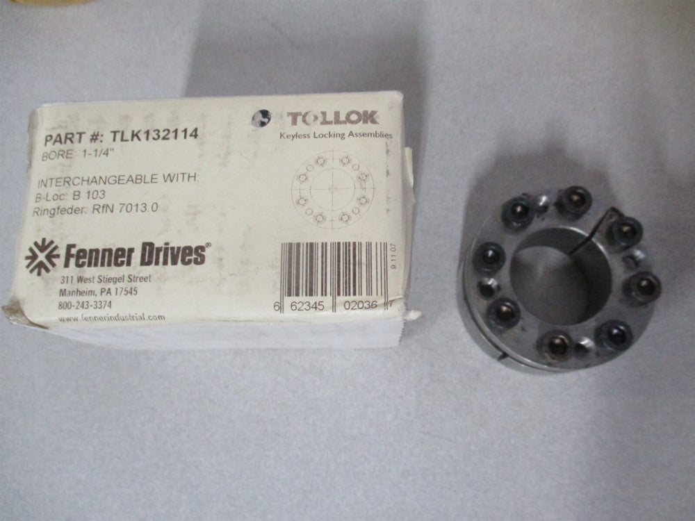 Fenner (TLK132114) 1-1/4" Bore Interchangeable Keyless Bushing 