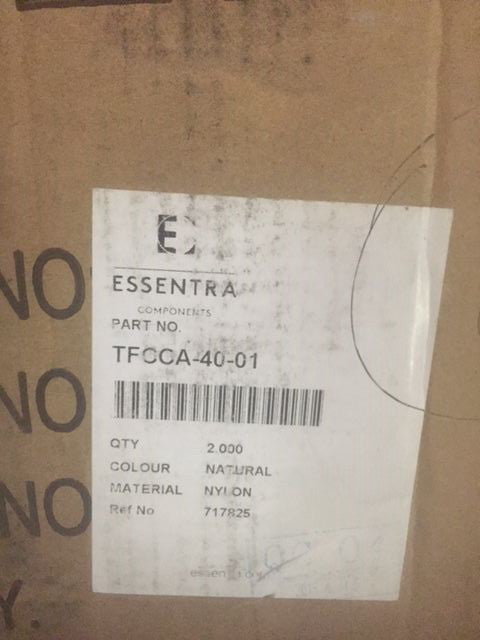 (Box of 2,000) TFCCA-40-01 Essentra Cable Clip (NEW)