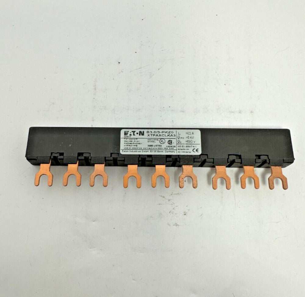 1pc Eaton B3.0/3-PKZ0 3-Phase Busbar Common Link XTPAXCLKA3