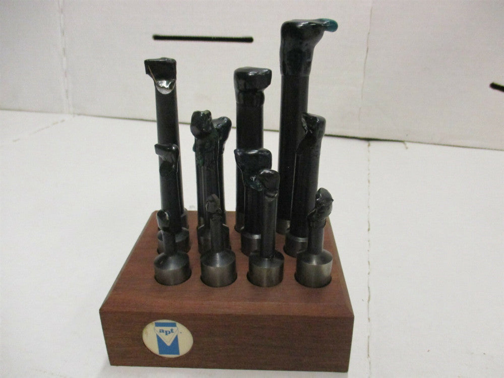APT PC625 C2 5/16" to 11/16" Diameter Boring Bar Set Carbide Tipped 12 Piece Set