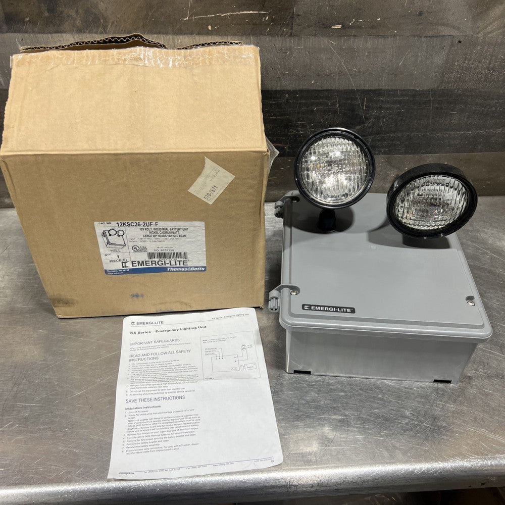 Thomas & Betts EMERGI-LITE Cat 12KSC36-2UF-F Nos Surplus