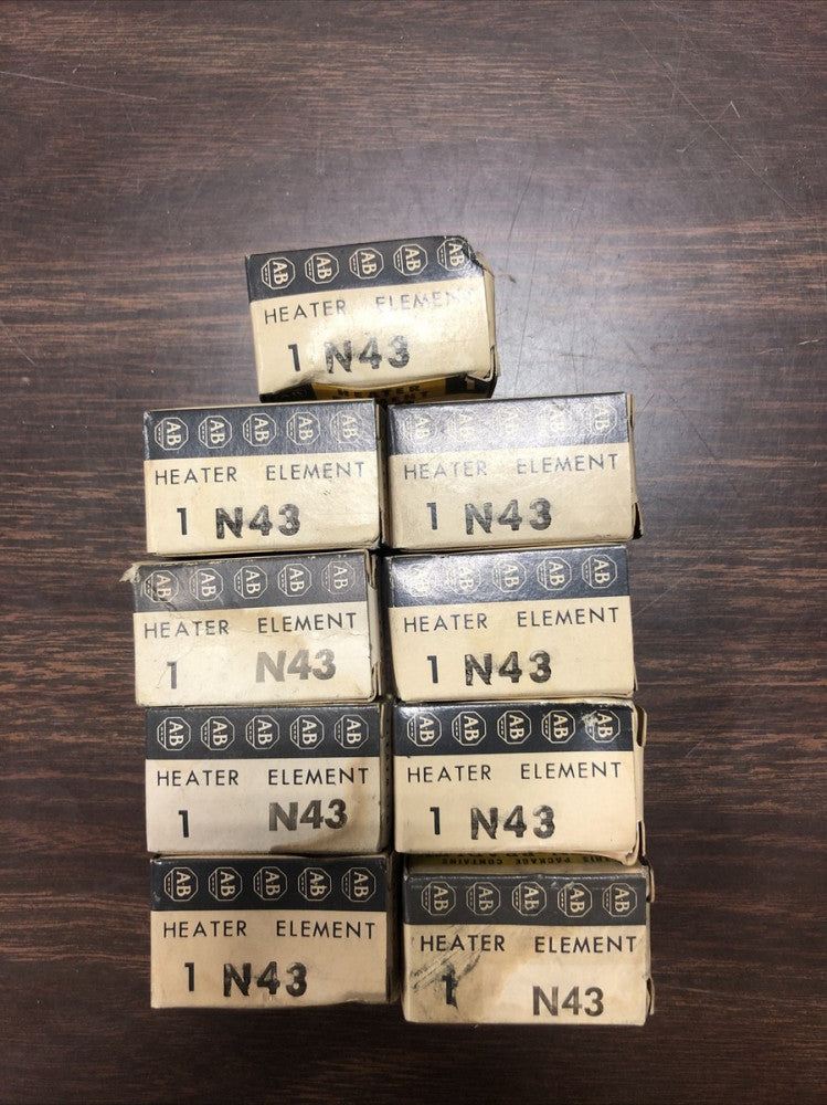 ALLEN-BRADLEY N43, Heater Element LOT Of 9