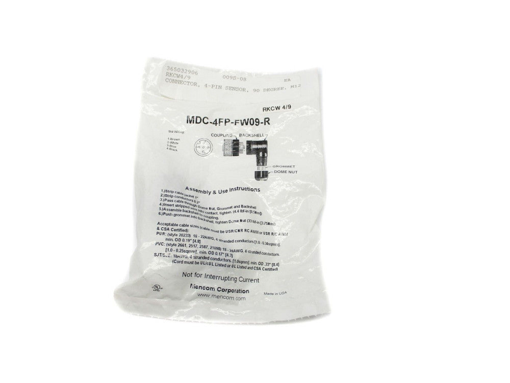 AUTOMATION SENSORS MDC-4FP-FW09-R NSMP