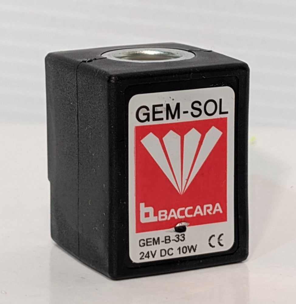 Baccara GEM-B-33 GEM-SOL Series Industrial Solenoid Coil, 24VDC, 10W, GEMB33