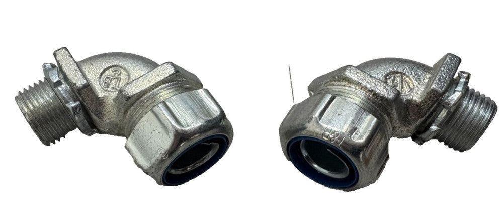 T & B FITTINGS, 1/2" LIQUID TIGHT FLEXIBLE CONDUIT CONNECTOR, LOT OF 2