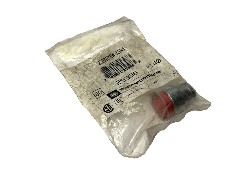 Telemecanique ZB2BW34 Illuminated Red Pushbutton Head 22mm